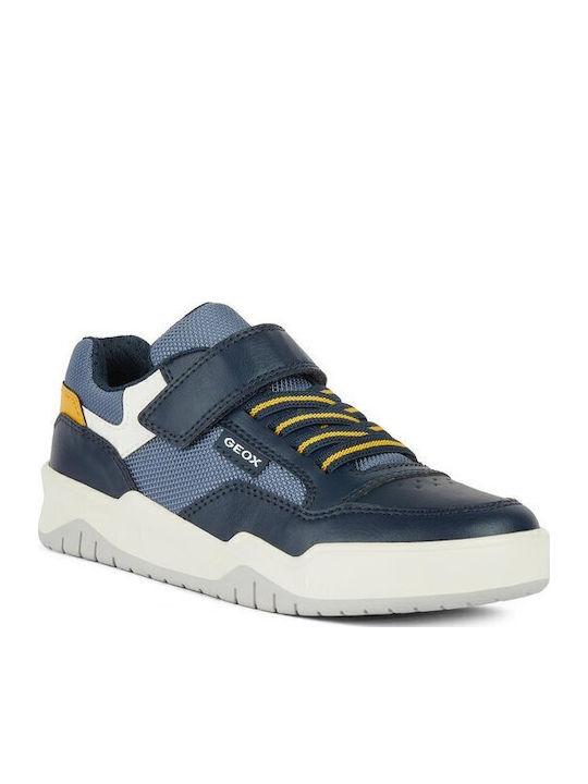 Geox J Perth Παιδικά Sneakers Ανατομικά με Σκρα...