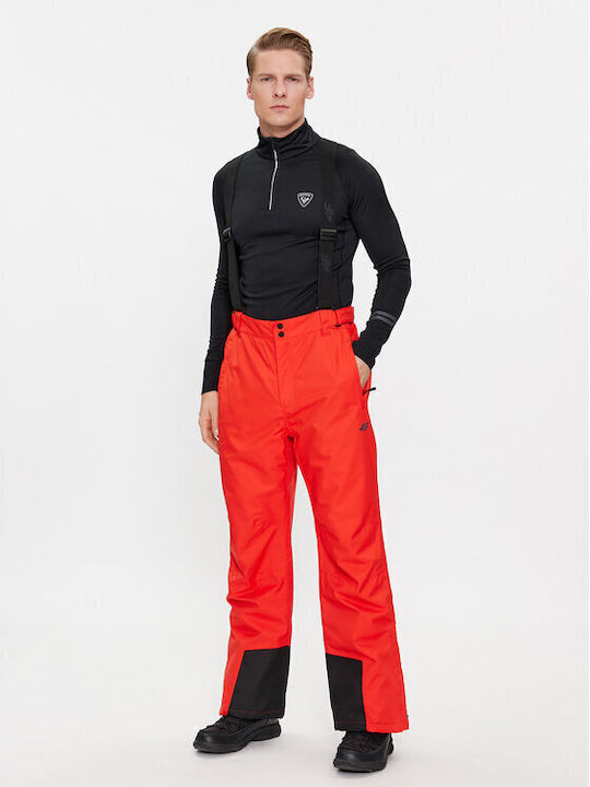 4F 4FAW23TFTRM361-62S Men's Trousers for Ski & Snowboard Red