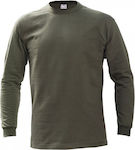 Sweatshirt in Khaki color