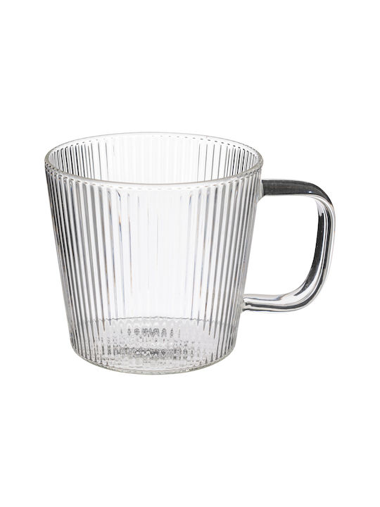 Glass Coffee Cup Set White