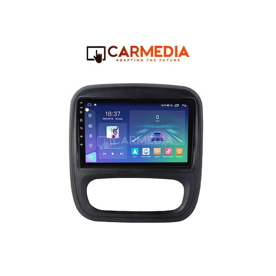 Carmedia Car Audio System for Opel Vivaro Fiat Talento Renault Trafic Nissan NV300 2014+ (Bluetooth/USB/WiFi/GPS/Apple-Carplay/Android-Auto) with Touch Screen 9"
