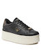 Guess Ele12 Femei Flatforms Sneakers NEGRU