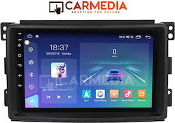 Carmedia Car-Audiosystem für Smart FürZwei Smart (Bluetooth/USB/WiFi/GPS) mit Touchscreen 9"