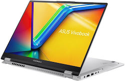 Asus Vivobook S 16 Flip TN3604YA-MC058W 16" Touchscreen (Ryzen 5-7530U/16GB/512GB SSD/W11 Home) Cool Silver (US Keyboard)