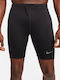 Nike FAST Herren Sportleggings Kompression Kurz Schwarz