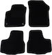 Autopataki Set of Front and Rear Mats 4pcs for Volkswagen Up Black