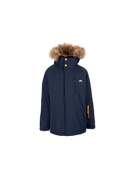 Trespass Kids Parka Long with Hood NAVY