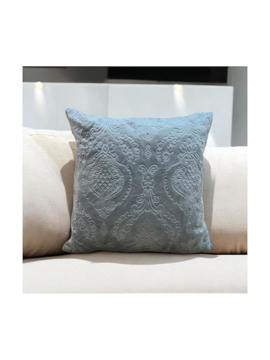 Linea Home Διακοσμητική Μαξιλαροθήκη Μπαροκ Γκρ...