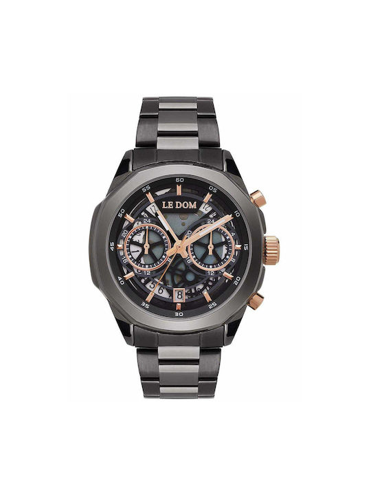 Le Dom Uhr mit Gray Metallarmband