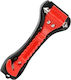 Guard Car Emergency Hammer With Seatbelt Cutter Red