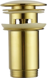 Inter Ceramic Pop Up Sink Valve Gold Inter Ceramic Pop Up Sink Valve Gold