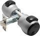 Meroni Serrature N12 Knob Lock Gray with Button & Key Hotel Use