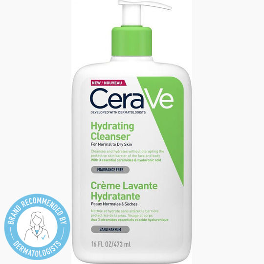CeraVe Hydrating Normal To Dry Skin Creme Reinigung Gesicht 473ml