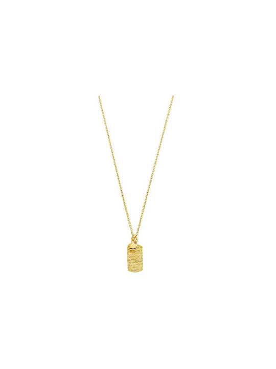 Vogue Necklace ID Card from Gold Plated Silver