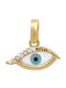 Goldjewels Charm Ochi Protector Din Aur Galben 9 Carate Cu Zircon