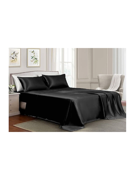 MayHome Duvet Set Single 160x240cm Black 2pcs 350 GSMGsm