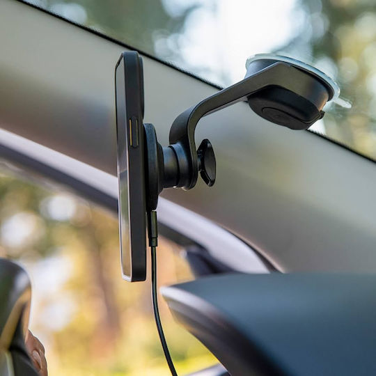 SP Connect Suction Mount Spc+ Βάση Κινητού Αυτοκινήτου με Μαγνήτη Μαύρη