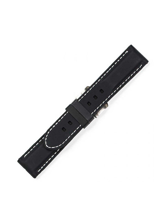 Rubber Strap Black 24mm