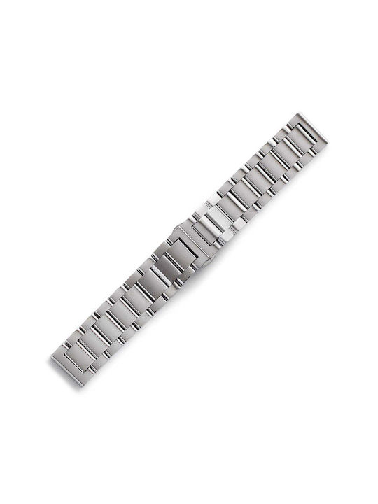 Metallic-Armband Silber 22mm