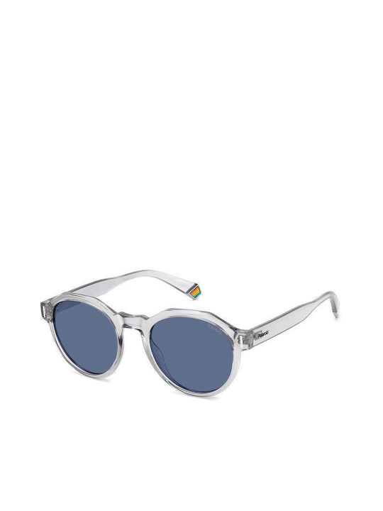 Polaroid Bărbați Ochelari de soare cu Transparent Din plastic Rame și Albastru Polarizate Lentilă PLD6207/S KB7/C3