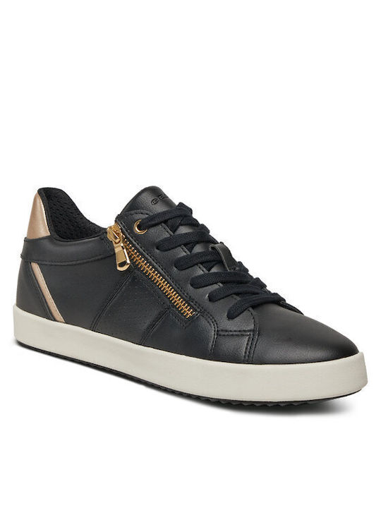 Geox D Blomiee Sneakers Black / Lt Gold