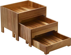 Ready Buffet Display Ständer Hölzernes 43cm (3 Ebenen) 1Stück Ready Buffet Display Ständer Hölzernes 43cm (3 Ebenen) 1Stück