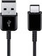 Samsung USB 2.0 Cable USB-C male - USB-A Μαύρο 1.2m (EP-DG950CBE) Bulk