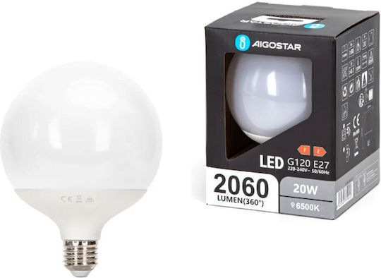 Aigostar Bec LED 20W pentru Soclu E27 și Formă G120