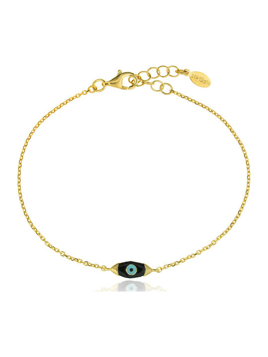 Gregio Damen Armband mit Design Auge aus Silber Vergoldet