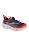 Kids Sports Shoes Running with Hoop & Loop Closure Blue