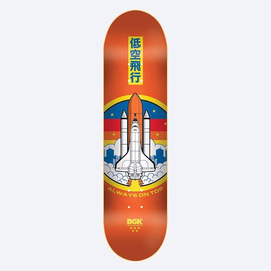 DGK Blast Off 8.06" Skateboard Shortboard Orange