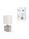 Aigostar Ceramic Table Lamp for Socket E14 with White Shade and Multicolor Base