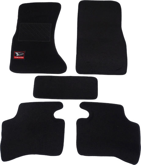 Autopataki Set of Front and Rear Mats 4pcs for Daihatsu Terios 1997-2006 Black