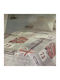 Emileon Textiles Big Ben Set Coverlet Queen Size Cotton Gray 230x260cm 3pcs
