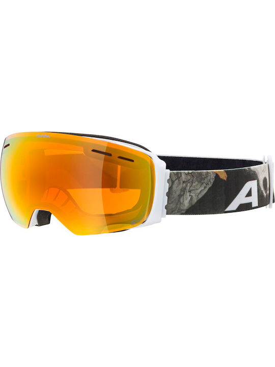 Alpina Granby Q-lite Ski- & Snowboardbrille Erwachsene Bunt mit Linse Spiegel in Rot Farbe