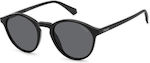 Polaroid Sunglasses with Gray Plastic Frame and Gray Polarized Lens PLD4153/S 807/M9