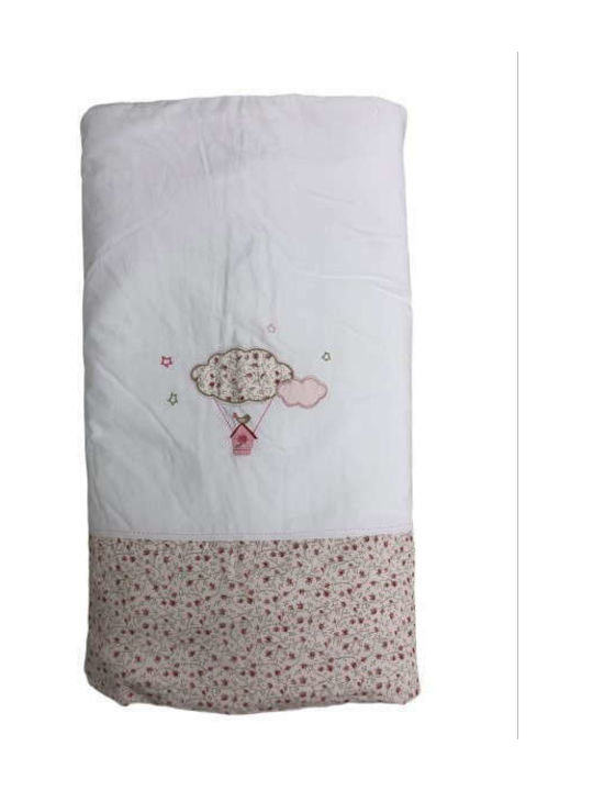 Laura Ashley Cotton Baby Quilt 100x140cm Ecru