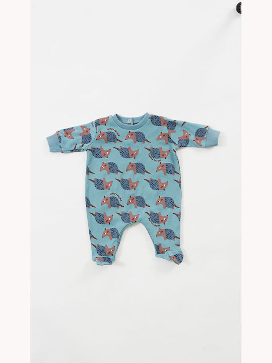 Happy People Baby Bodysuit Set Light Blue