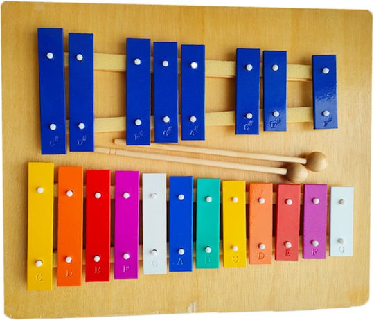 Playcity Wooden Metallophone for 3+ Years