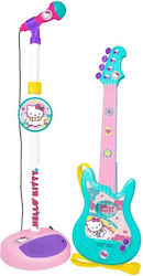Hello Kitty Σετ Μουσικών Οργάνων Κιθάρα Με Μικρόφωνο για 3+ Ετών