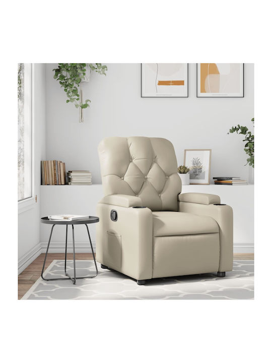 Фотьойл Relax С поставка за крака Крем 74x86.5x...