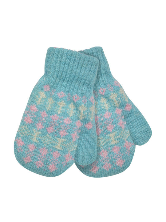 Brims and Trims Kinderhandschuhe MItten Hellblau