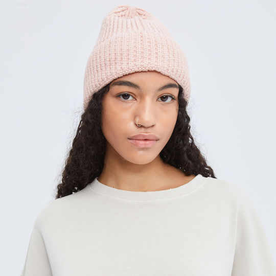 Beanie Unisex Beanie Knitted in Pink color