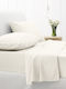 Sunshine Cotton Feelings 151 Σετ Σεντόνια Διπλά με Λάστιχο 150x205+30εκ. White 100 (4τμχ)