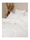 Sunshine Sheet Sets Queen 235x270cm. Cotton Feelings 151 White 4pcs