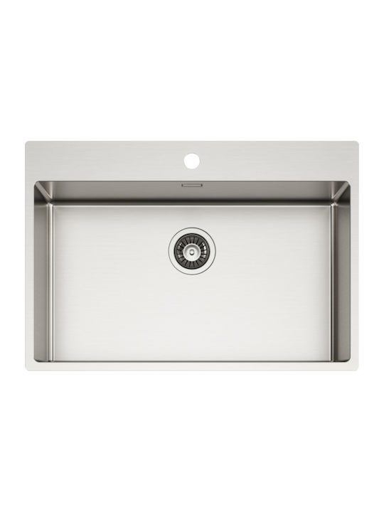 Karag Compass 700 09-109-0028 Drop-In Chiuvetă Inox L74xW51cm Argintiu