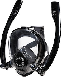 Bluewave Diving Mask Silicone with Breathing Tube in Black color