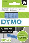 Dymo D1 45016 Ταινία Ετικετογράφου 7m x 12mm σε Μαύρο Χρώμα