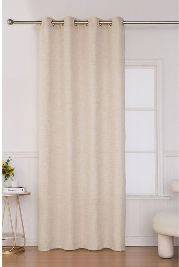 Viokarpet Пердета с Копчета Бежови 140x285см