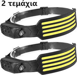 Ideahellas Waterproof Rechargeable Headlamp LED 4000lm 2pcs